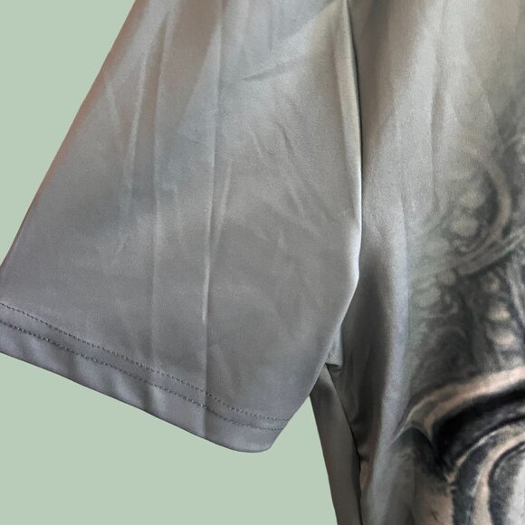 Elephant God Shirt Youth Size 5 Green All Over Print Short Sleeve Girls - Picture 9 of 10